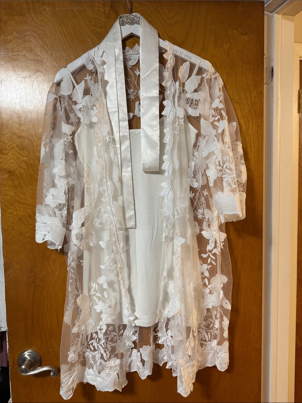Lace Bridal Robe
